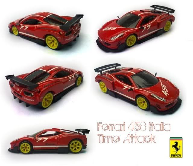 Custom Ferrari 458 Italia Time Attack Wide rear fender Roof scoop