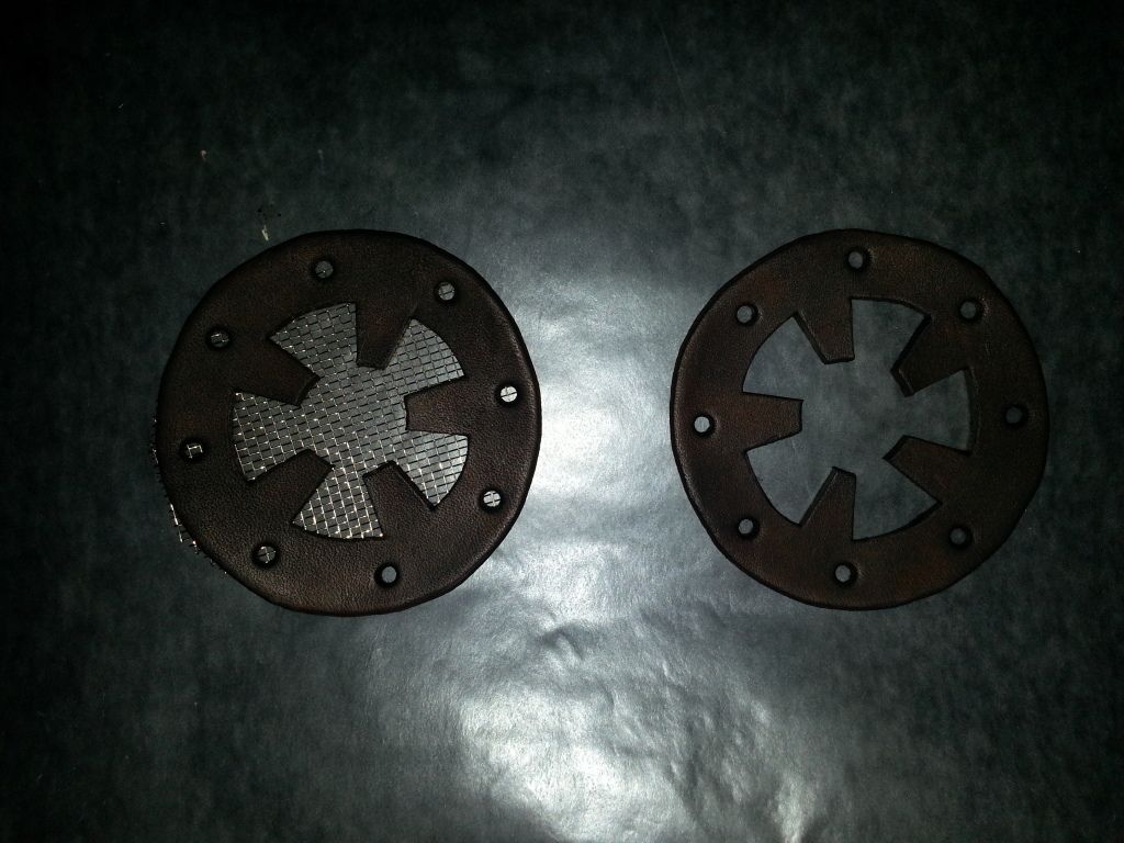 New front and back gear shaped pieces, with and without mesh