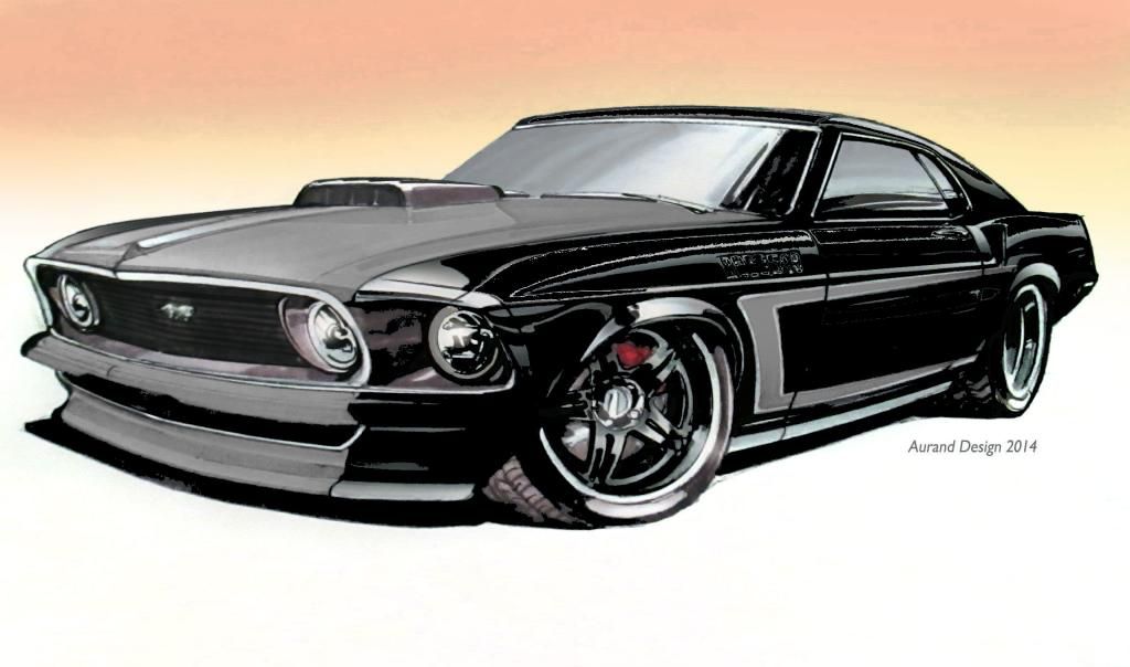 New Rendering For 1969 Mustang Project 