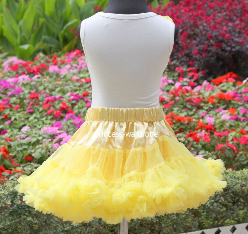 Yellow Pettiskirt Rosettes Pettitop Party Tutu Set M80  